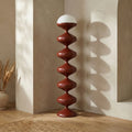 Brandon Floor Lamp | Opaque & Rust Red