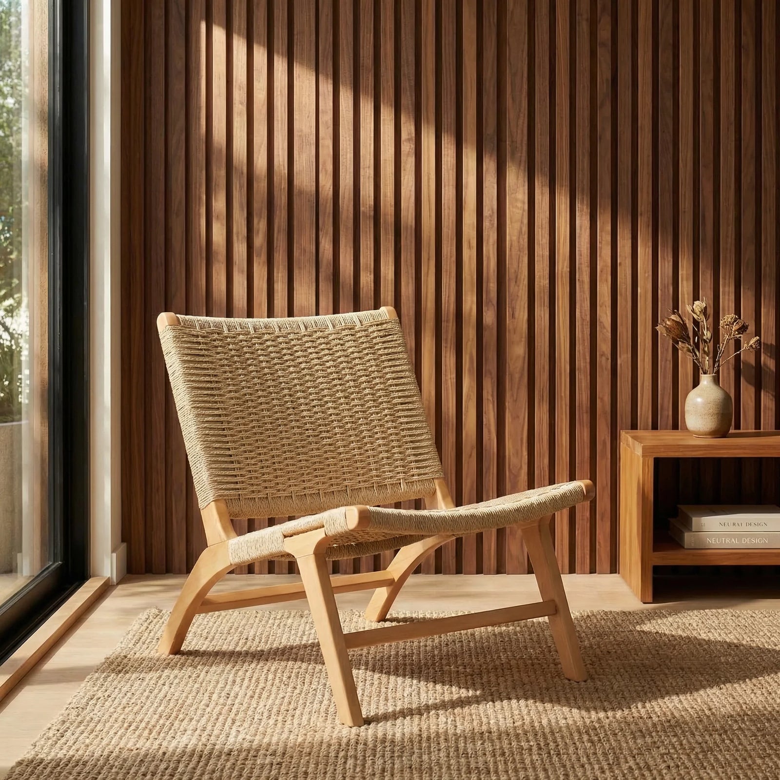 Jensen Accent Chair | Natural Weave & Oak