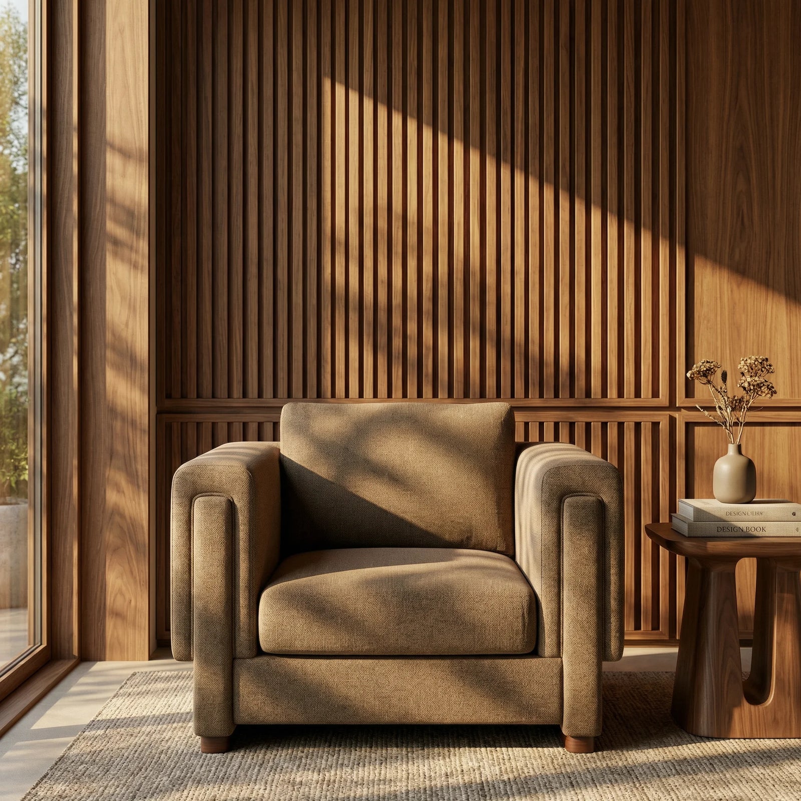 Ava Armchair | Speckled Cappuccino Boucle