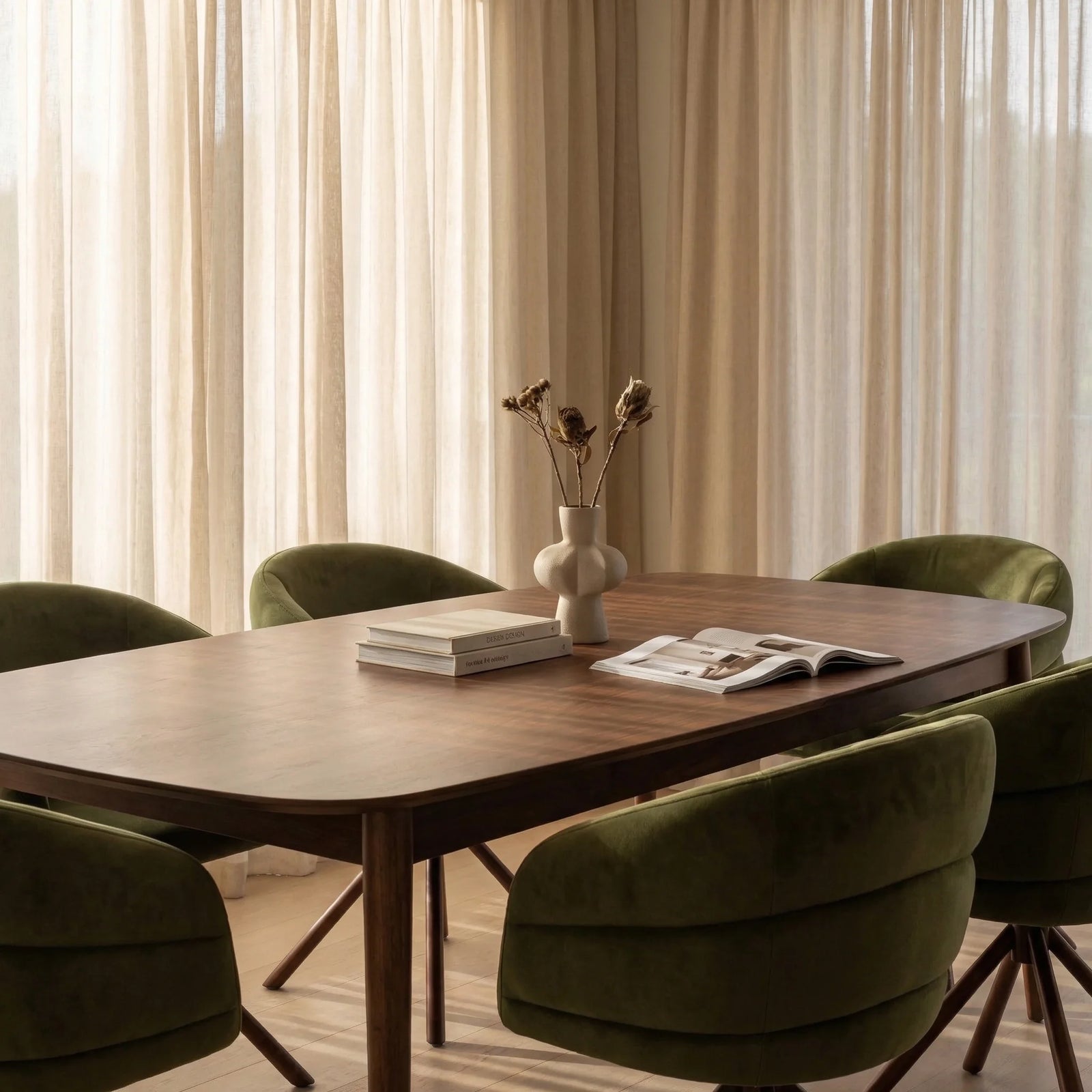 Montreux 6-10 Seat Rectangle Wooden Extendable Dining Table | Walnut