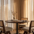 Cary Wooden Dining Chair | Speckled Stone Sustainable Boucle & Walnut