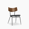 Phoenix Dining Chair | Vintage Black Faux Leather & Black