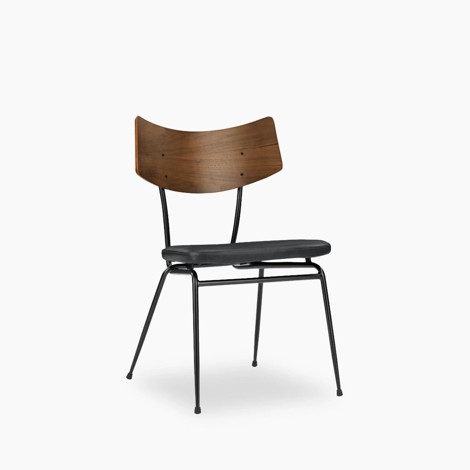 Phoenix Dining Chair | Vintage Black Faux Leather & Black