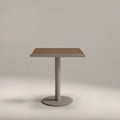 Cole 2 Seat Square Garden Bistro Table | Walnut  & Taupe