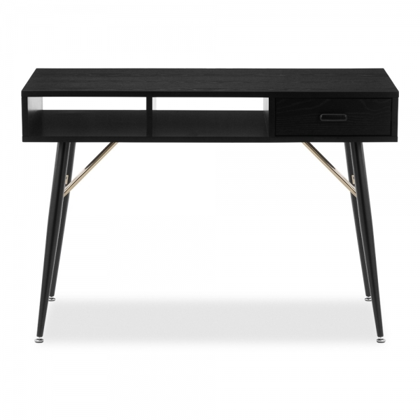 Holbrook Desk Black Brass