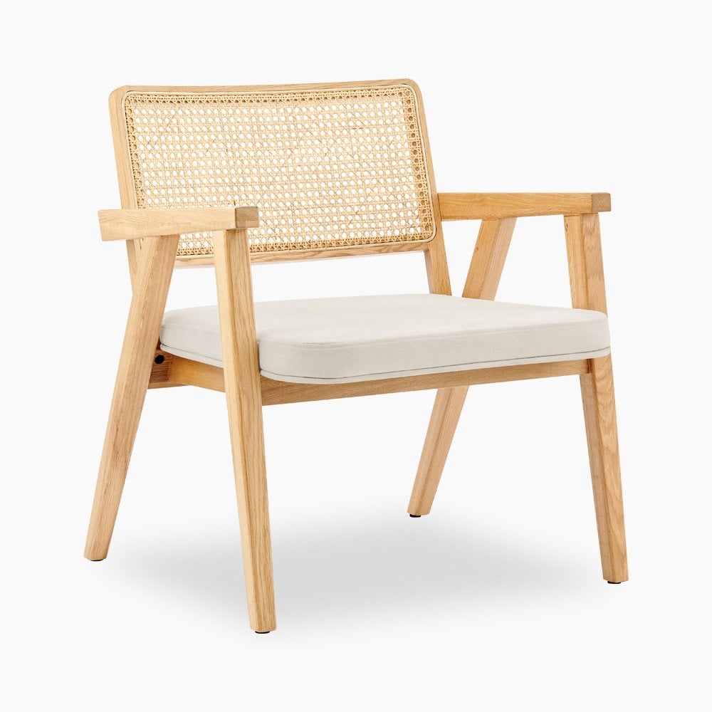 Lambert Accent Chair Natural Oak Cult Furniture