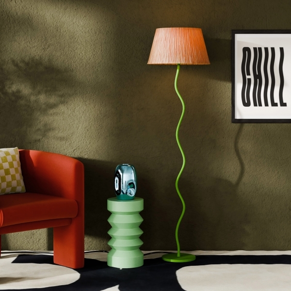 Raffia clearance floor lamp